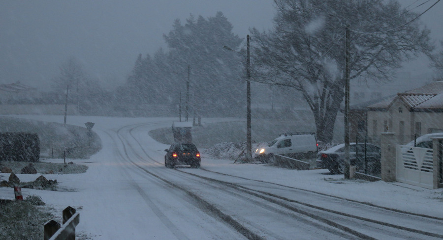 forte chute de neige subite