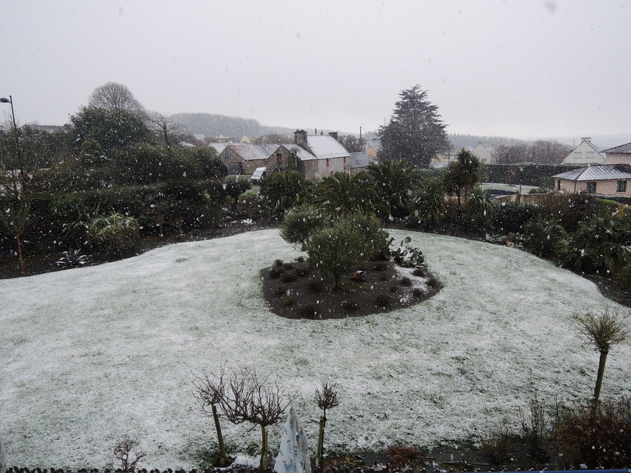 Episode neigeux sur la Bretagne nord