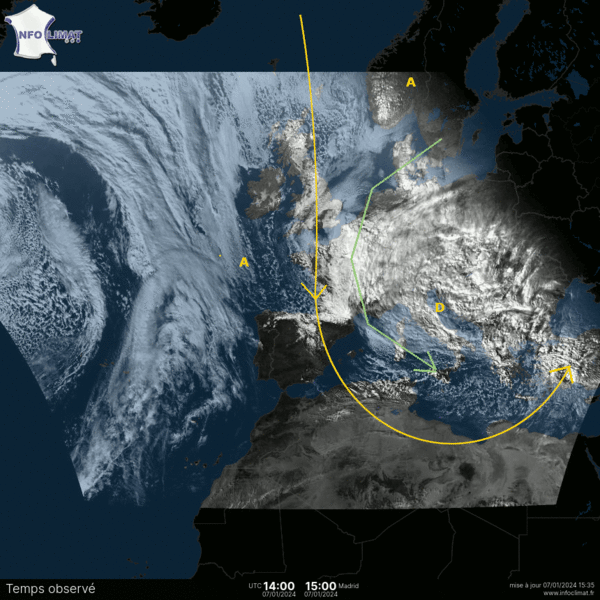 animation d'images satellites