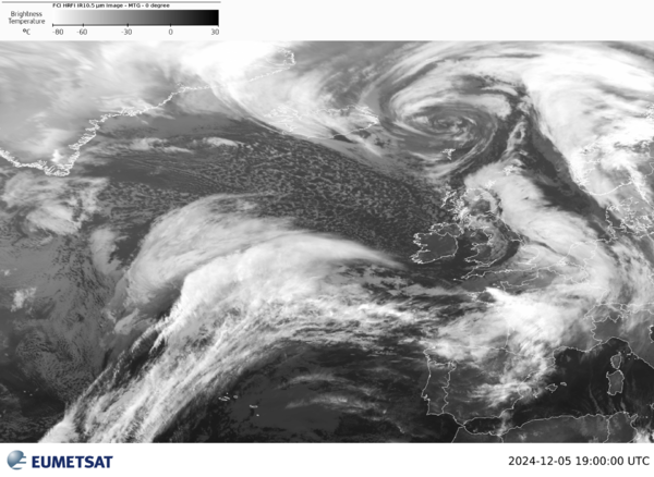 image satellite IR du jour Ã  19h TU