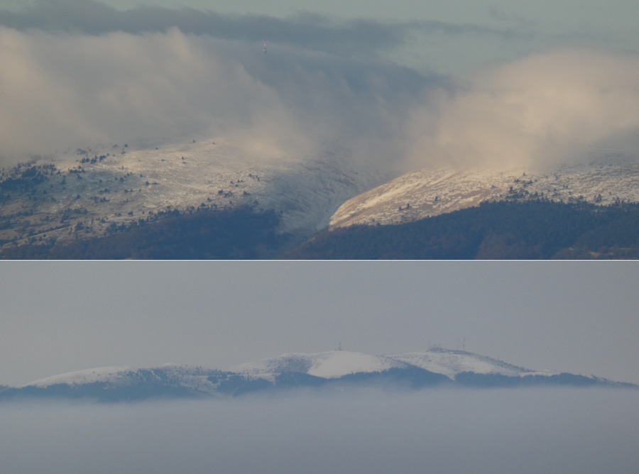 Niege Sur Le Ventoux Et Sa Petite Soeur La Montagne De